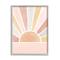 Stupell Industries Pink Tone Horizon Striped Sun Ray Landscape Framed Wall Art